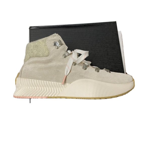 NIB Sorel Out N About III Conquest Waterproof boot Chalk Sea Salt Womens 9.5 - Picture 5 of 7